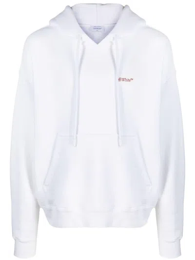 Off-white Bold And Stylish Men's Arrow Print Sweatshirt In White