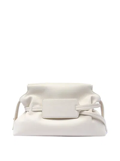 OFF-WHITE WHITE ZIP-TIE CLUTCH WITH ADAPTABLE STRAP