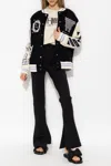 Off-white Varsity Bomber Jacket With Patches In Black