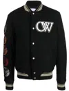OFF-WHITE OFF-WHITE BOMBER JACKET WITH PATCH