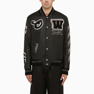 OFF-WHITE OFF-WHITE™ BOMBER JACKET WITH PATCHES