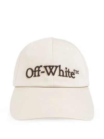 Off-white Embroidered Logo Baseball Cap In Cream
