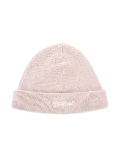 Off-white Kids' Bookish Beanie In Neutrals