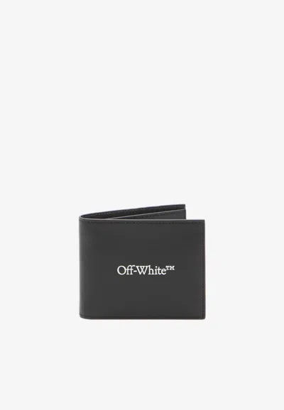 Off-white Bookish Bi-fold Wallet In Black