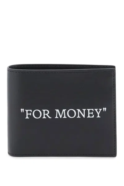 Off-white Bookish Bifold Wallet In Black