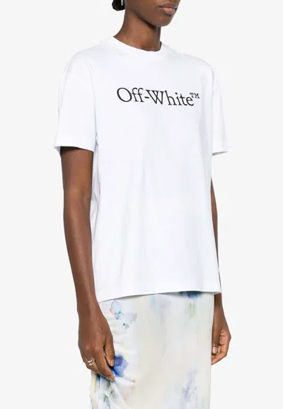 OFF-WHITE BOOKISH BIG LOGO T-SHIRT