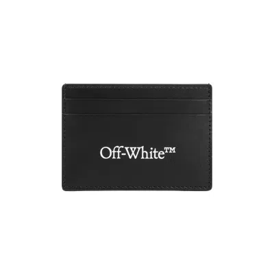 Off-white Bookish Black White Calf Leather Credit Card Slots