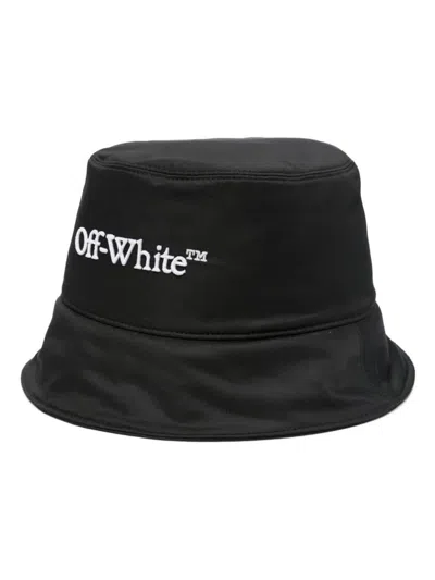 Off-white Bookish Bucket Hat Accessories In Black