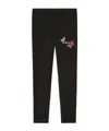 Off-white Girl's Bookish Butterfly Leggings In Black
