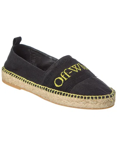 Off-white ™ Bookish Canvas Espadrille In Black