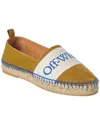 Off-white Bookish Canvas Espadrille In Green