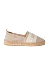 Off-white Bookish Canvas Espadrilles In Nude