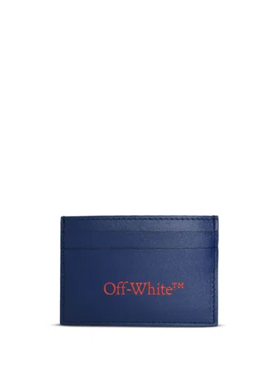 Off-white Bookish Card Holder In Blue