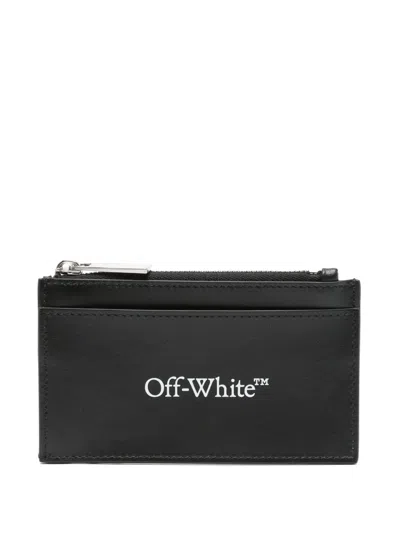 Off-white Bookish Card Holder In Black