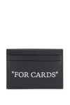 OFF-WHITE OFF WHITE BOOKISH CARD HOLDER WITH LETTERING