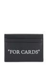 OFF-WHITE BOOKISH CARD HOLDER WITH LETTERING