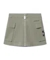 Off-white Ripsto Cargo Mini Skirt Kids In Gray
