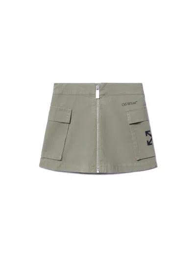 OFF-WHITE BOOKISH CARGO SKIRT