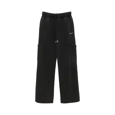 Pre-owned Off-white Bookish Cargo Sweatpant 'black/white' | Grey | Women's Size Xs