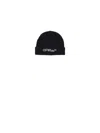 Off-white Bookish Classic Knit Beanie Black - Whit In Black