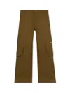 Off-white Bookish Cotton Cargo Pants In Brown