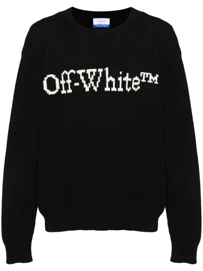 OFF-WHITE OFF-WHITE BOOKISH COTTON CREWNECK SWEATSHIRT