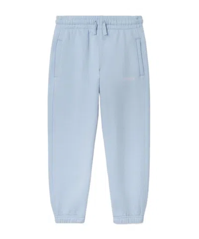 Off-white Kids' Bookish Cotton Track Pants In Blue