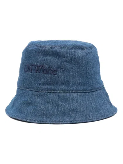 OFF-WHITE BOOKISH DENIM BUCKET HAT