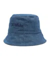 Off-white Bookish Denim Bucket Hat In Blue