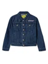 Off-white Blue Bookish Patch Denim Jacket In Blue