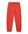 Off-white Bookish Diag Cotton Track Pants In Red
