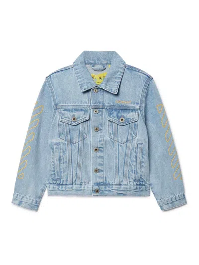 OFF-WHITE BOOKISH DIAG DENIM JACKET