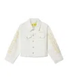 Off-white Diagonal Bookish Denim Jacket In White