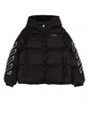 Off-white Puffer Jacket In Blackwh