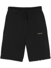 Off-white Bookish Diag Track Shorts In Black