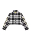 Off-white Bookish Diagonal Flannel Shirt In Black