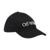 Off-white Woman  Black Cotton Hat In Black_white