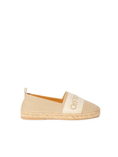 OFF-WHITE OFF-WHITE BOOKISH SLIP-ON ESPADRILLES