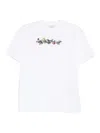 Off-white Bookish Flowers Cotton T-shirt In Multi