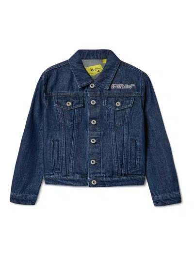 Off-white Kids' Chaqueta Vaquera - Lavado Medio In Blue