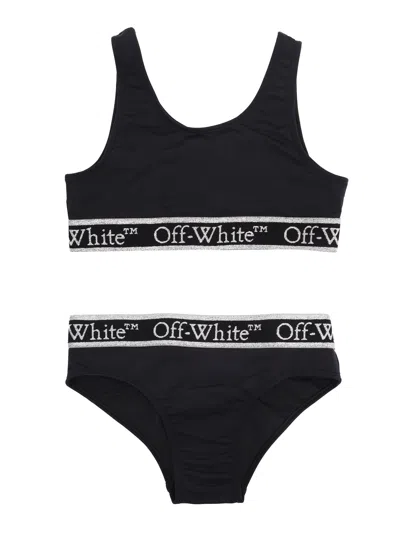 OFF-WHITE BOOKISH LOGO BAND BIKINI BLACK - BLACK