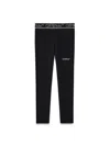 Off-white Bookish Logo Band Leggings In Black