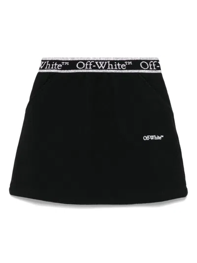 OFF-WHITE BOOKISH LOGO BAND SKIRT