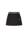 Off-white Bookish Logoband Sweatskirt Black - Whit In Black