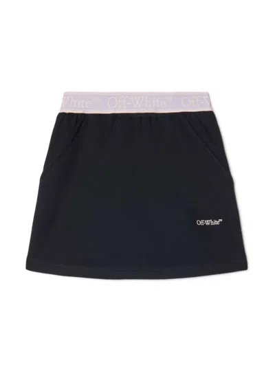 OFF-WHITE BOOKISH LOGO BAND SWEATSKIRT