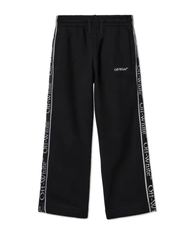 OFF-WHITE OFF-WHITE KIDS BOOKISH LOGO BAND DRAWSTRING TRACK PANTS