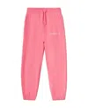 Off-white Bookish Logo Cotton Track Pants In Pink