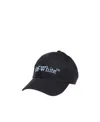 Off-white Bookish Logo-embroidered Baseball Cap In Black