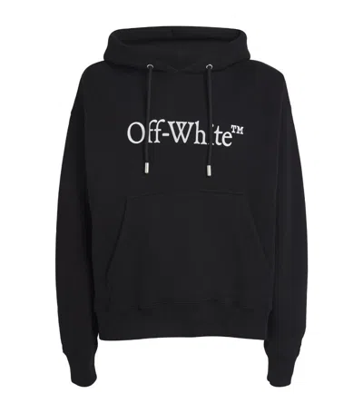 Off-white Cotton Sweatshirt Whit Frontal Logo Print In Black