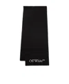 Off-white Bookish Logo-knit Wool Scarf Accessories In Black